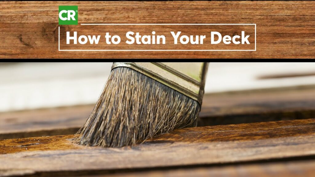 How to Stain a Wood Deck | Consumer Reports 1