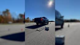 The Avoidance Maneuver Test On The Ford F-150 Lightning #Shorts 8