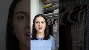 How To Save Space In A Tiny Closet #Shorts 29