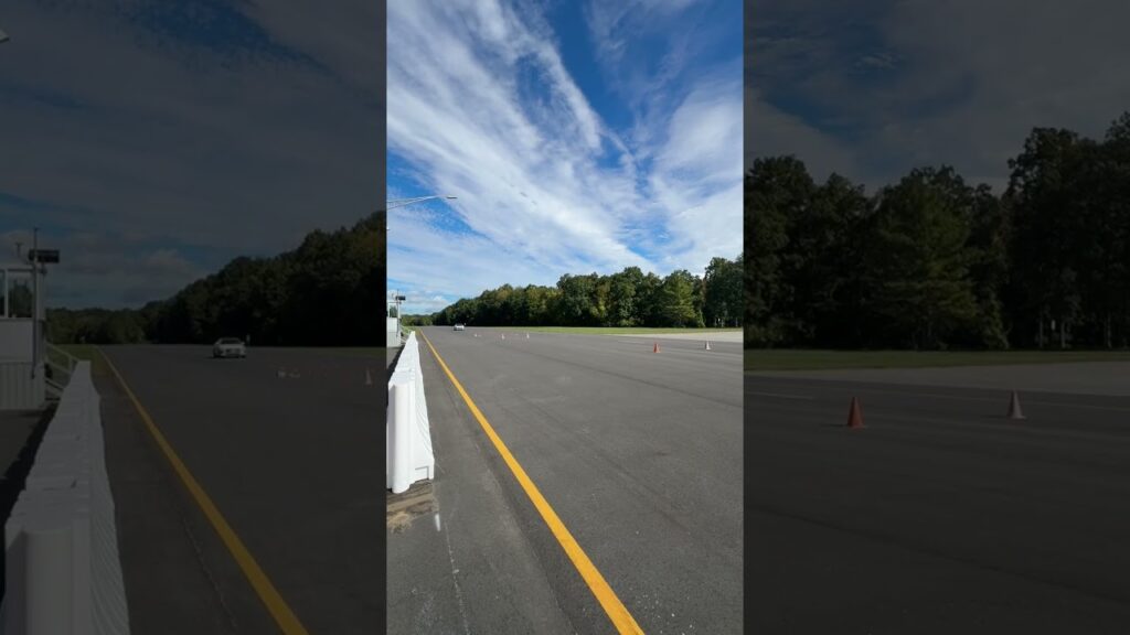 Listen to the sound of the 2025 Audi A5 tires screeching through our avoidance maneuver course 1