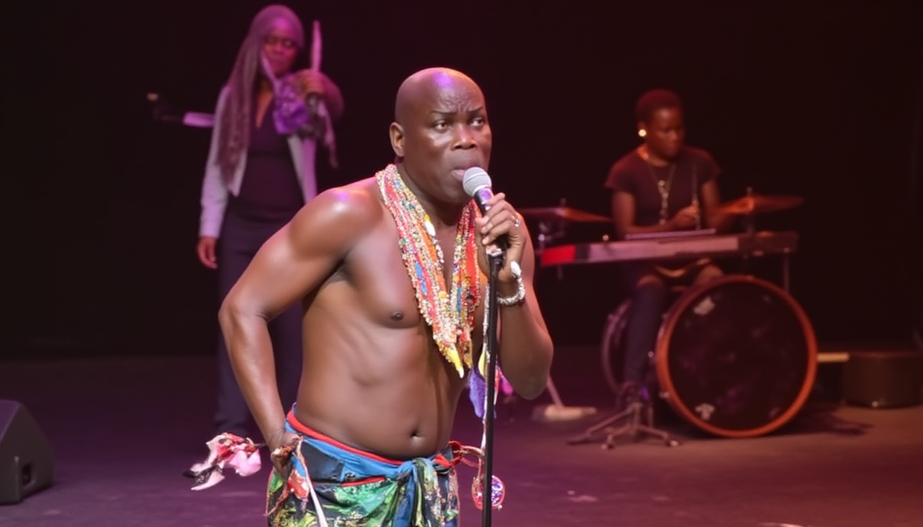 The Vibrant Story of Dominica Calypso: From Roots to Rhythm | 2026 Calypso performer on stage singing.